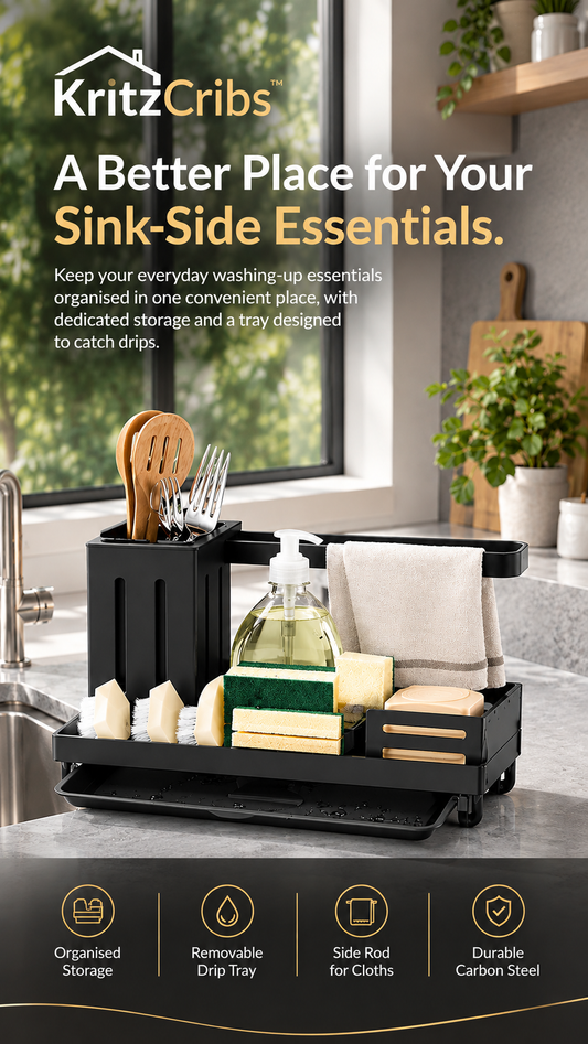 KritzCribs™ SinkCaddy | Kitchen Sink Organiser