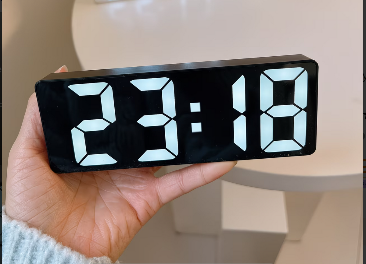 KritzCribs™ LumiClock – LED Desk & Alarm Clock